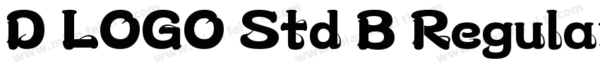 D LOGO Std B Regular字体转换
